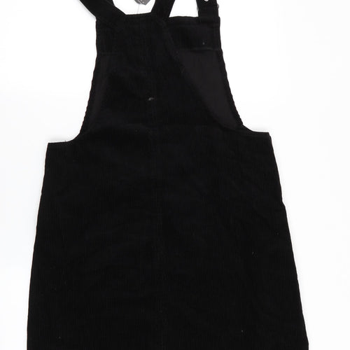 New Look Womens Black   Pinafore/Dungaree Dress  Size 12
