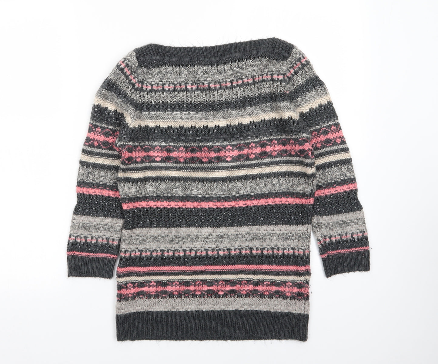 Dorothy Perkins Womens Multicoloured Geometric  Pullover Jumper Size 12