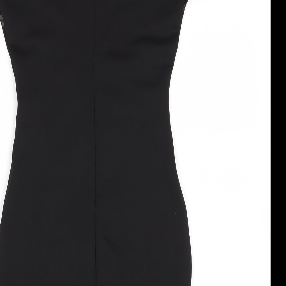 Missguided Womens Black Geometric  Bodycon  Size 8