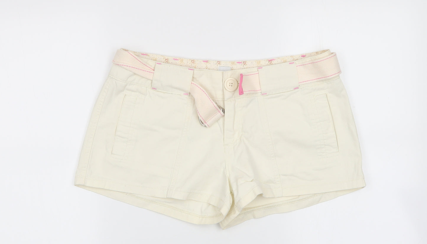 New Look Womens Ivory   Hot Pants Shorts Size 12