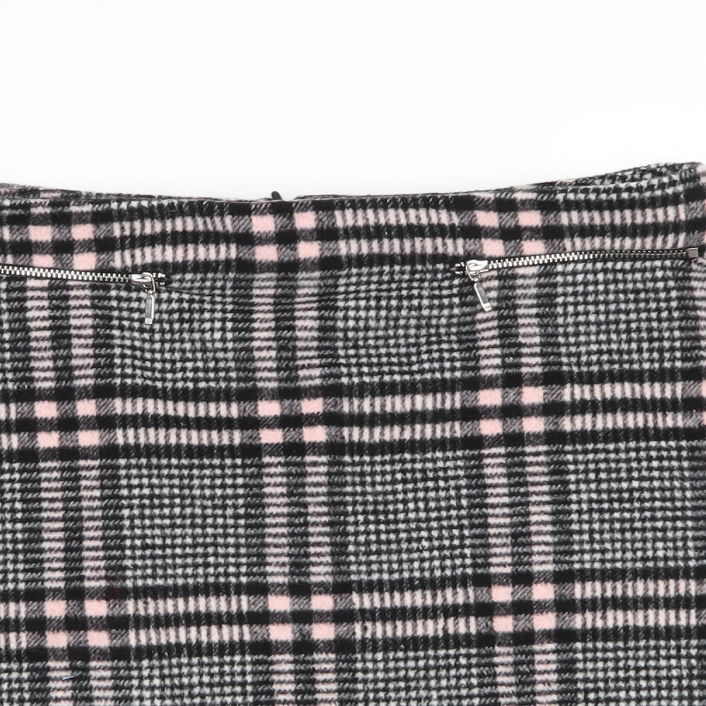 Peacocks Womens Multicoloured Check  Mini Skirt Size 10