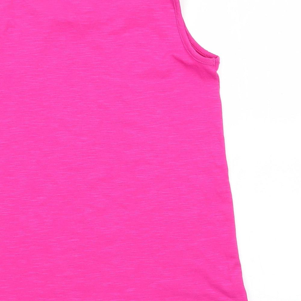 F&F Girls Pink   Basic Tank Size 9-10 Years
