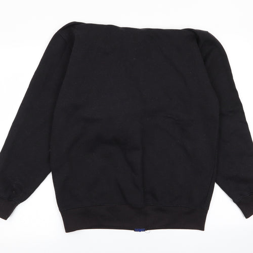 mymixtrendz Mens Black   Full Zip Jumper Size L