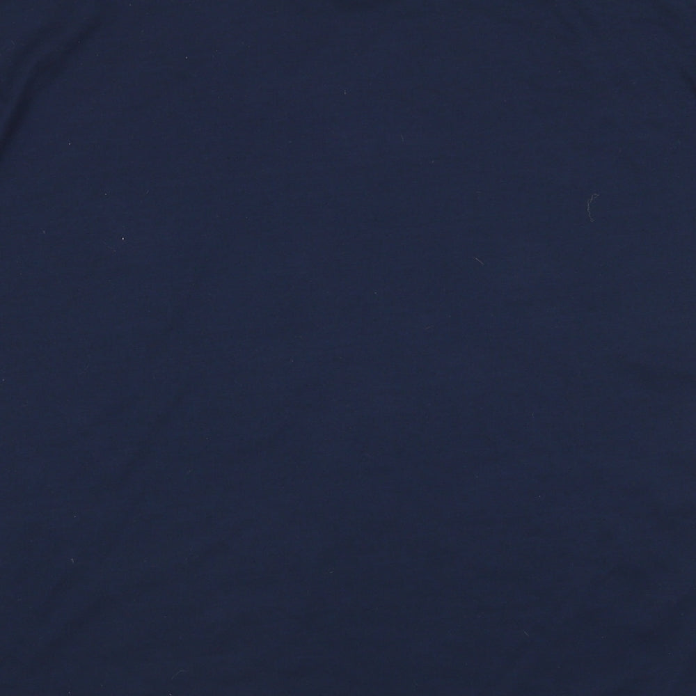 bonmarche Womens Blue Geometric  Basic T-Shirt Size 16