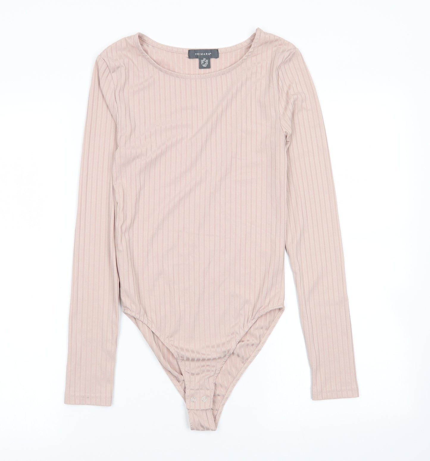 Primark Womens Beige Striped  Bodysuit One-Piece Size 6