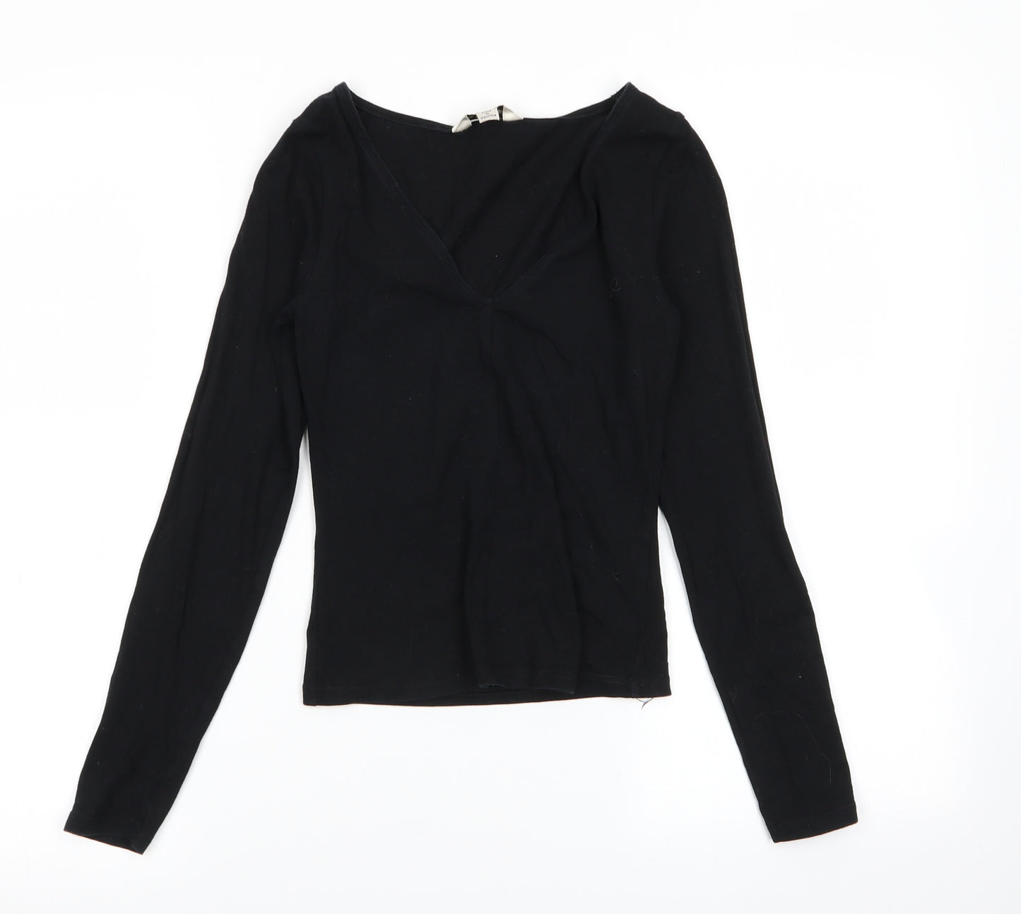 Miss Selfridge Womens Black   Basic T-Shirt Size 8