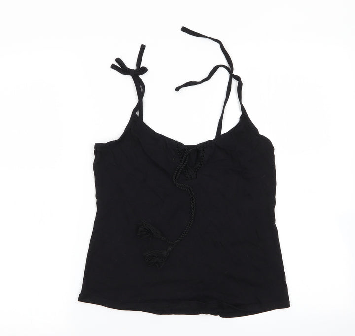 love to lounge Womens Black Solid  Top Pyjama Top Size 6