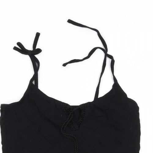 love to lounge Womens Black Solid  Top Pyjama Top Size 6