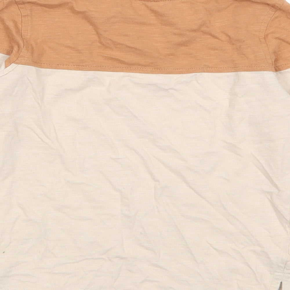 Asda George Boys Beige   Basic T-Shirt Size 4-5 Years