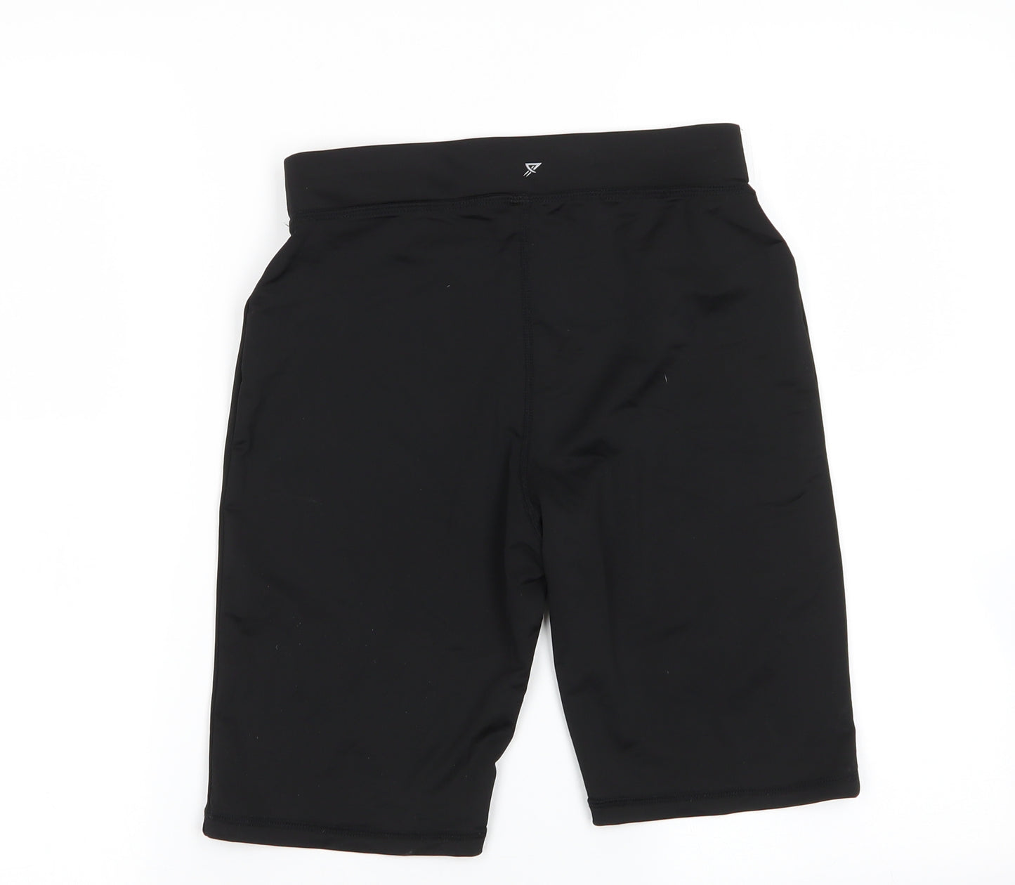 workout Womens Black   Compression Shorts Size 12 - Stretch waistband