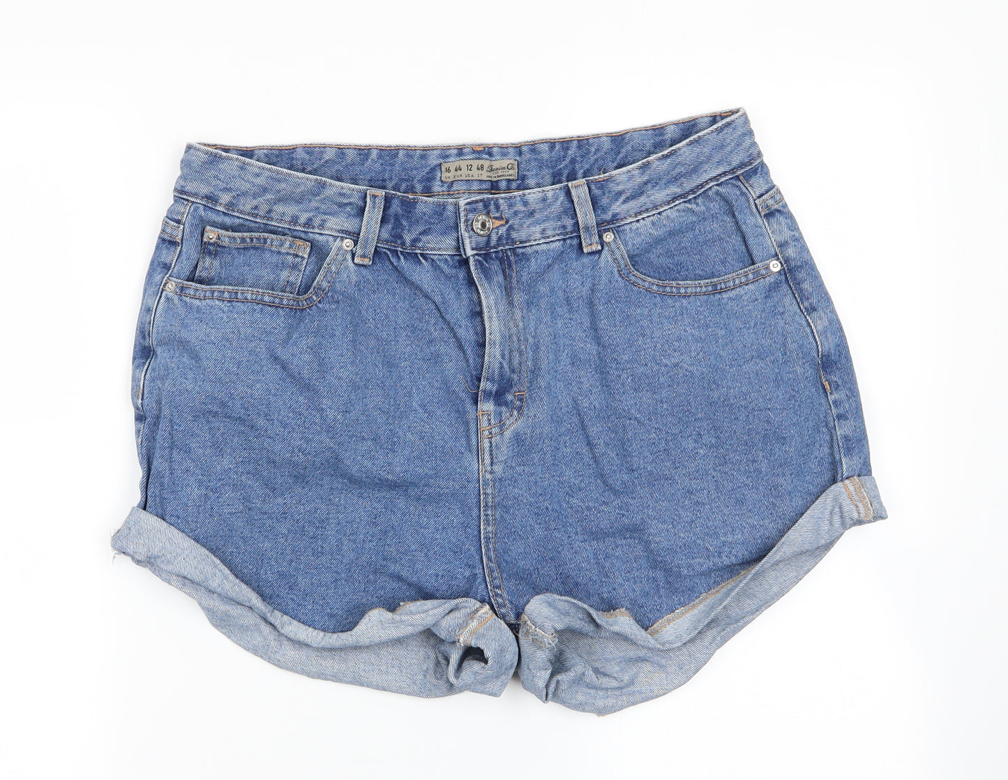 denim and co Womens Blue   Cut-Off Shorts Size 14