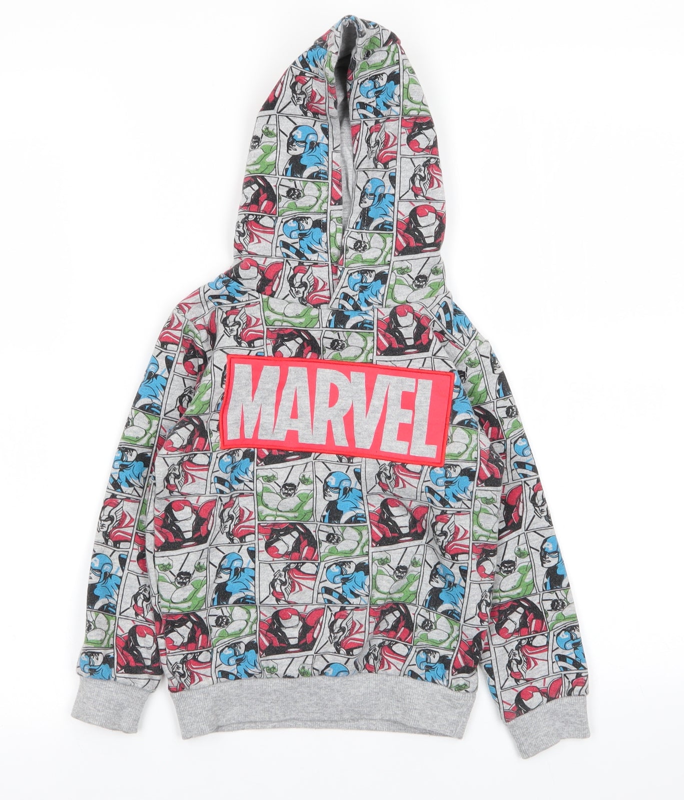 Marvel Boys Multicoloured Geometric  Pullover Jumper Size 4-5 Years