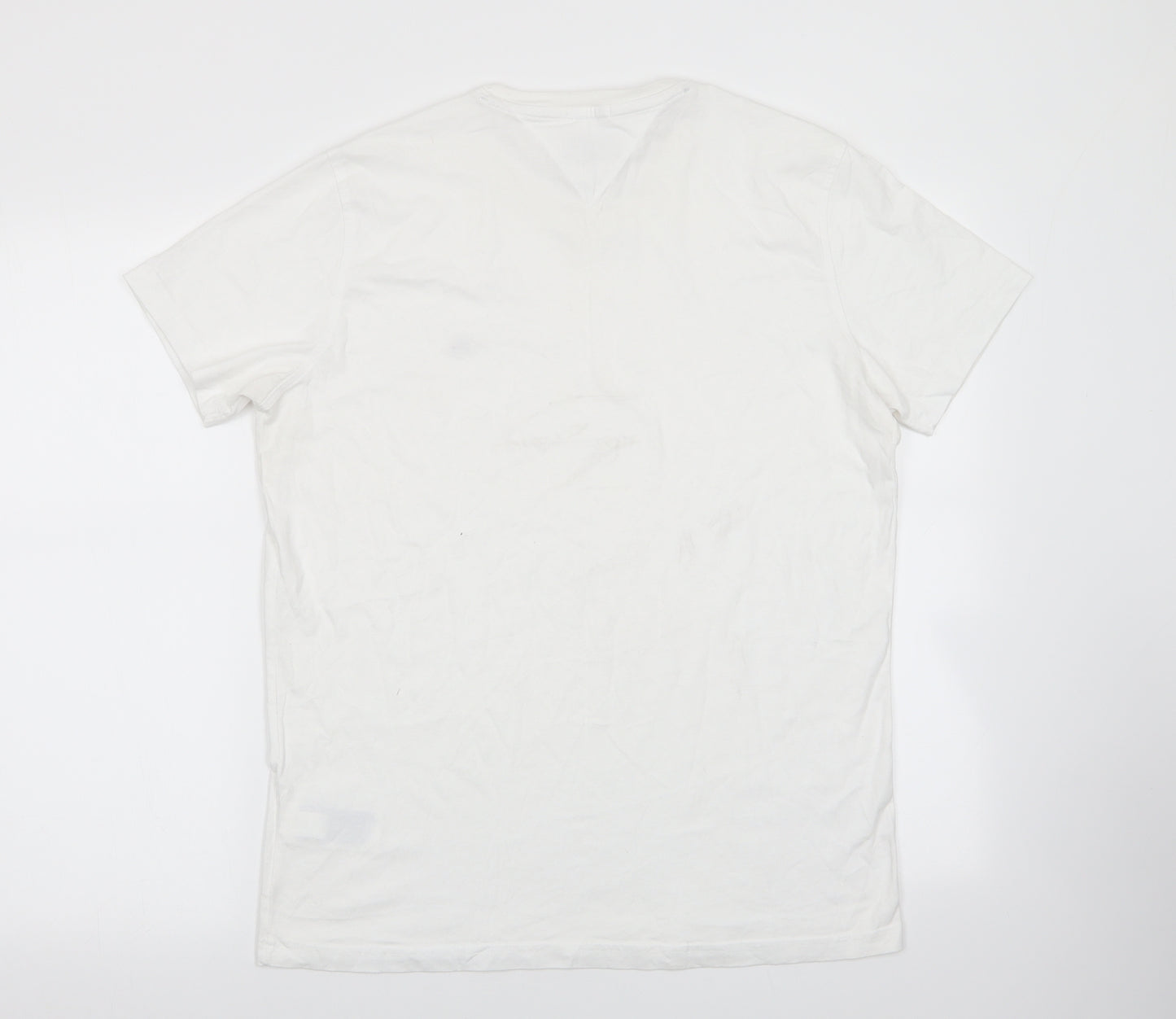Tommy Hilfiger Mens White    T-Shirt Size XL
