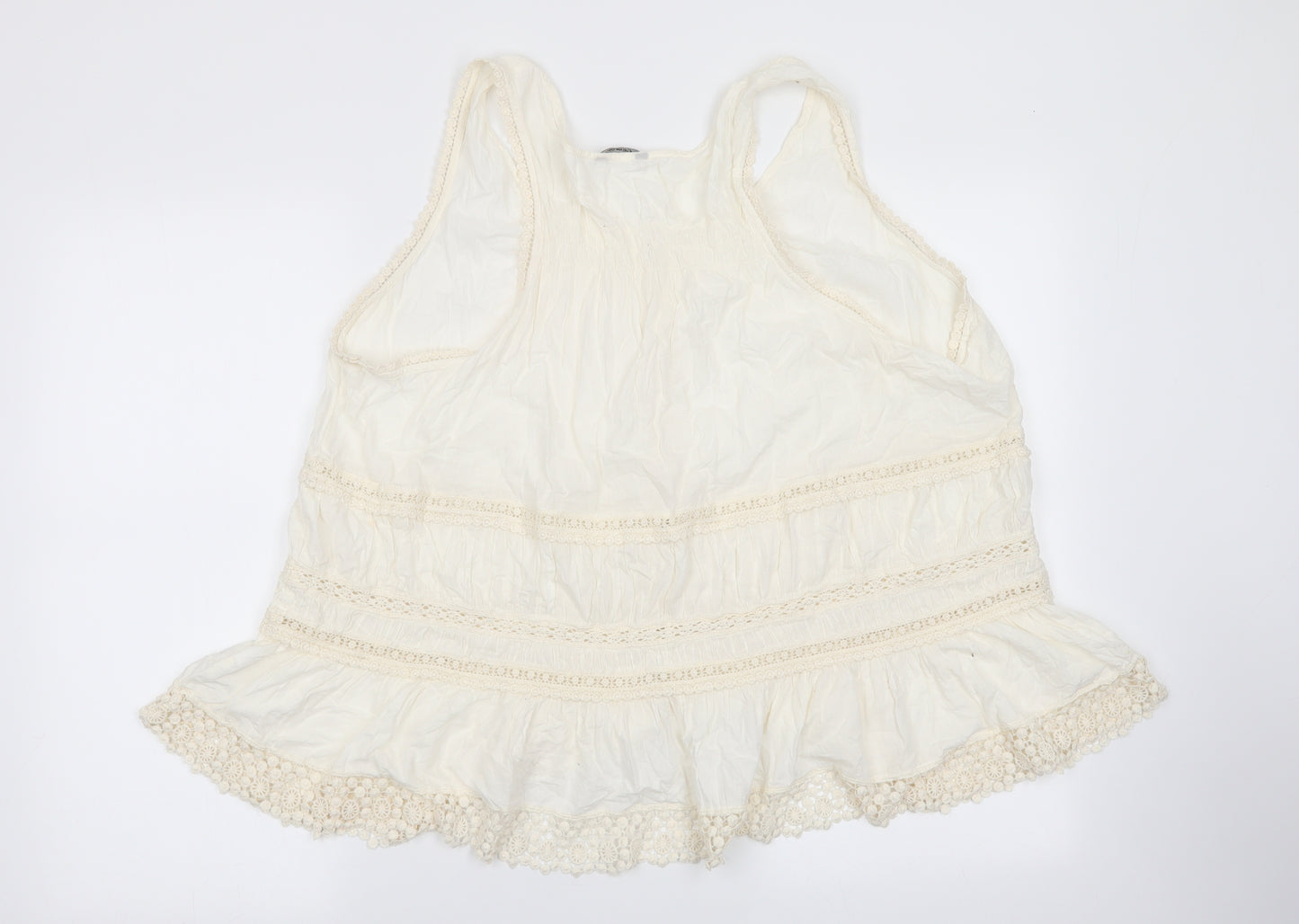 Asda George Womens Ivory Geometric  Basic Blouse Size 22