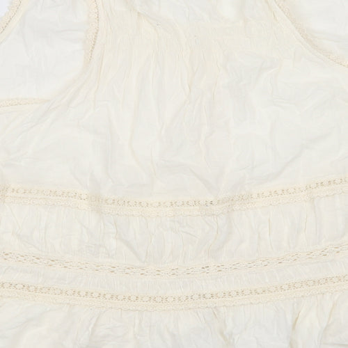 Asda George Womens Ivory Geometric  Basic Blouse Size 22