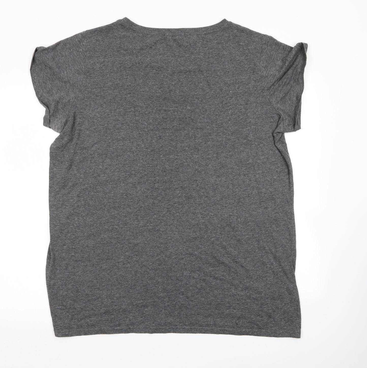 Asda George Womens Grey Geometric  Basic T-Shirt Size 22