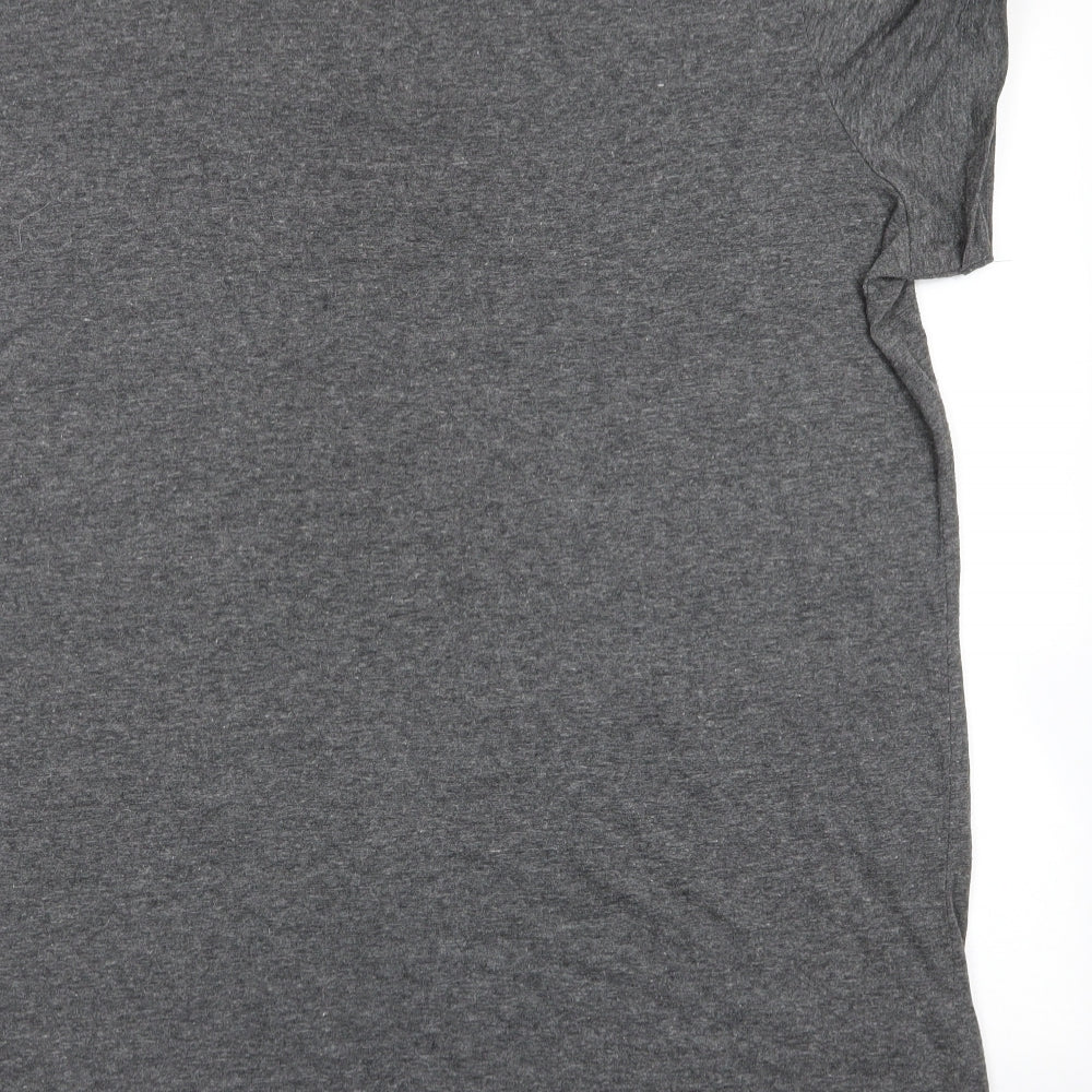 Asda George Womens Grey Geometric  Basic T-Shirt Size 22