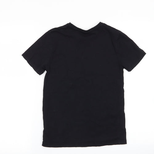 jeff&co Boys Black   Basic T-Shirt Size 9-10 Years