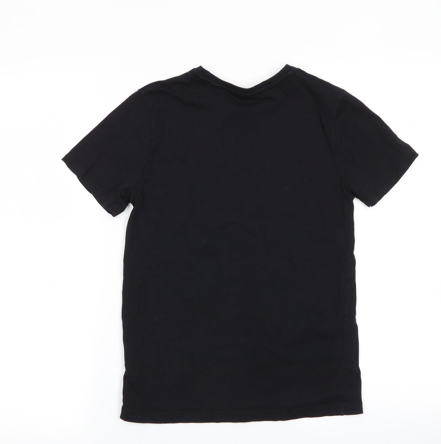 jeff&co Boys Black   Basic T-Shirt Size 9-10 Years