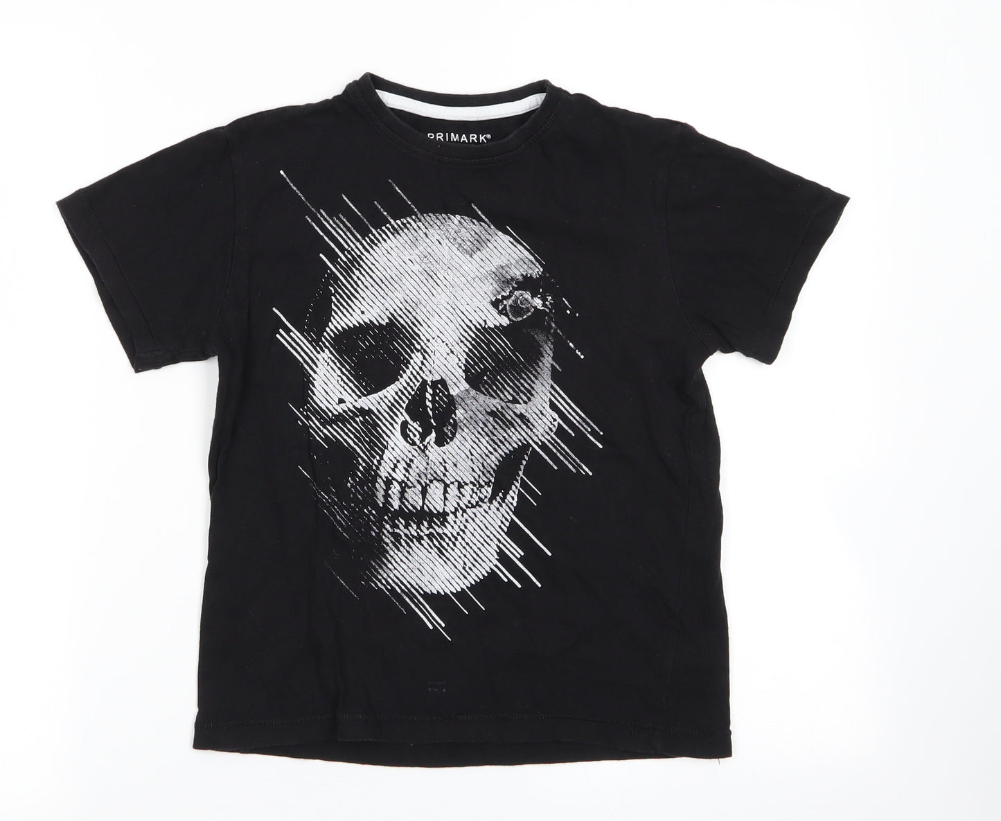 Primark Boys Black   Basic T-Shirt Size 10-11 Years