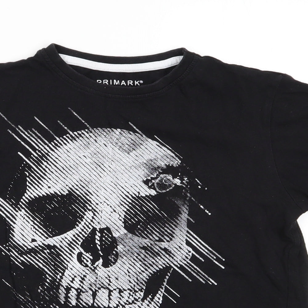 Primark Boys Black   Basic T-Shirt Size 10-11 Years