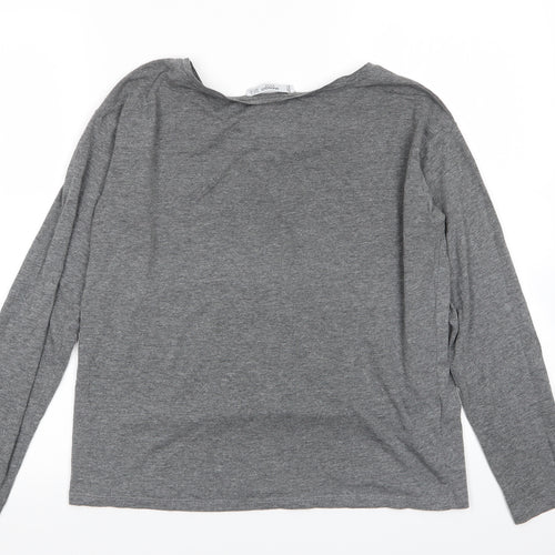 Mango Womens Grey   Basic T-Shirt Size 8