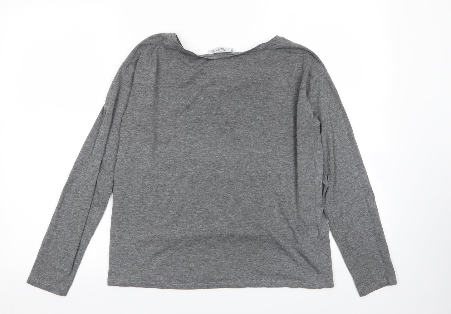 Mango Womens Grey   Basic T-Shirt Size 8