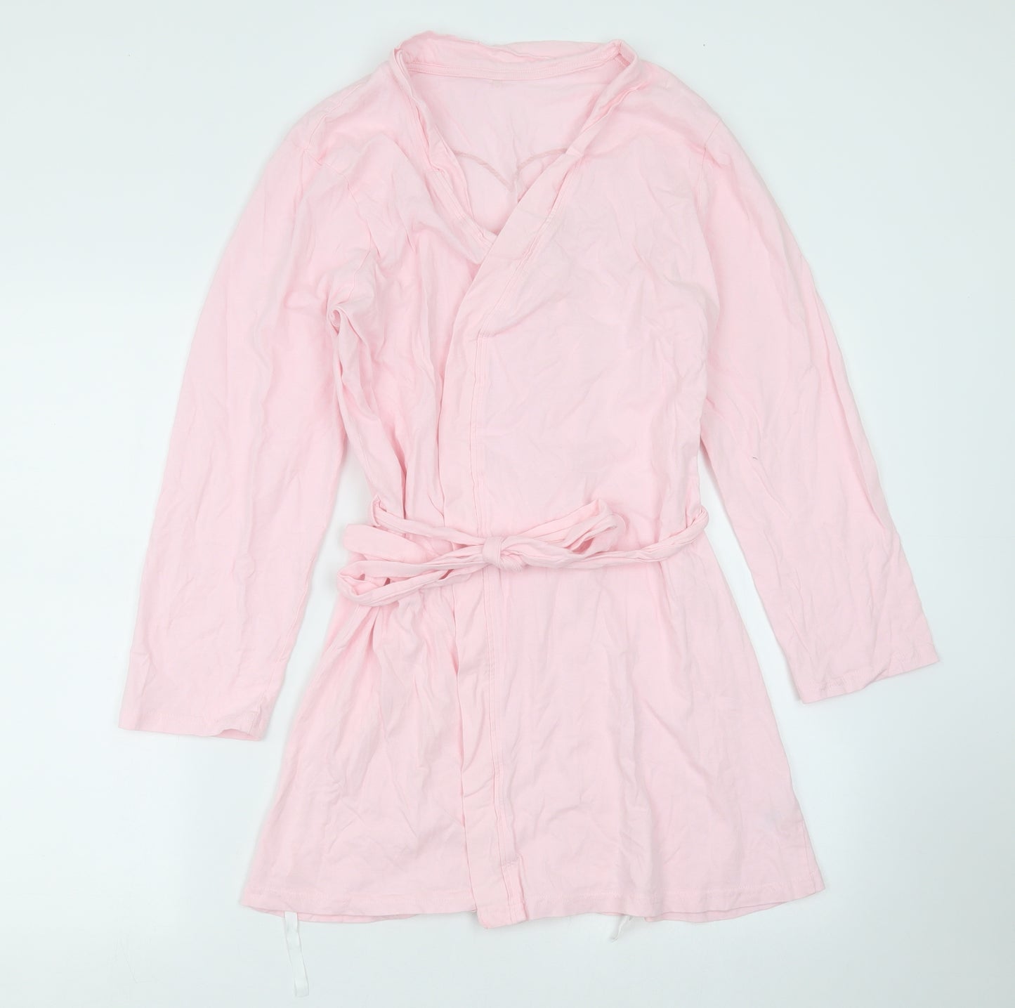 George Womens Pink Solid  Top Robe Size 12  - Team Bride