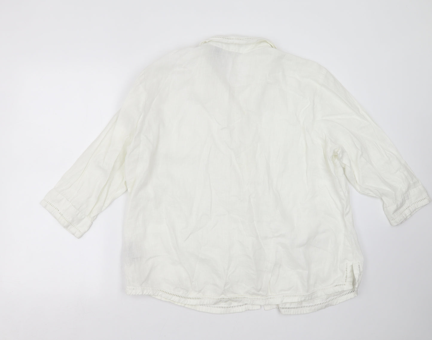 Liz Claiborne Womens White   Basic Blouse Size XL