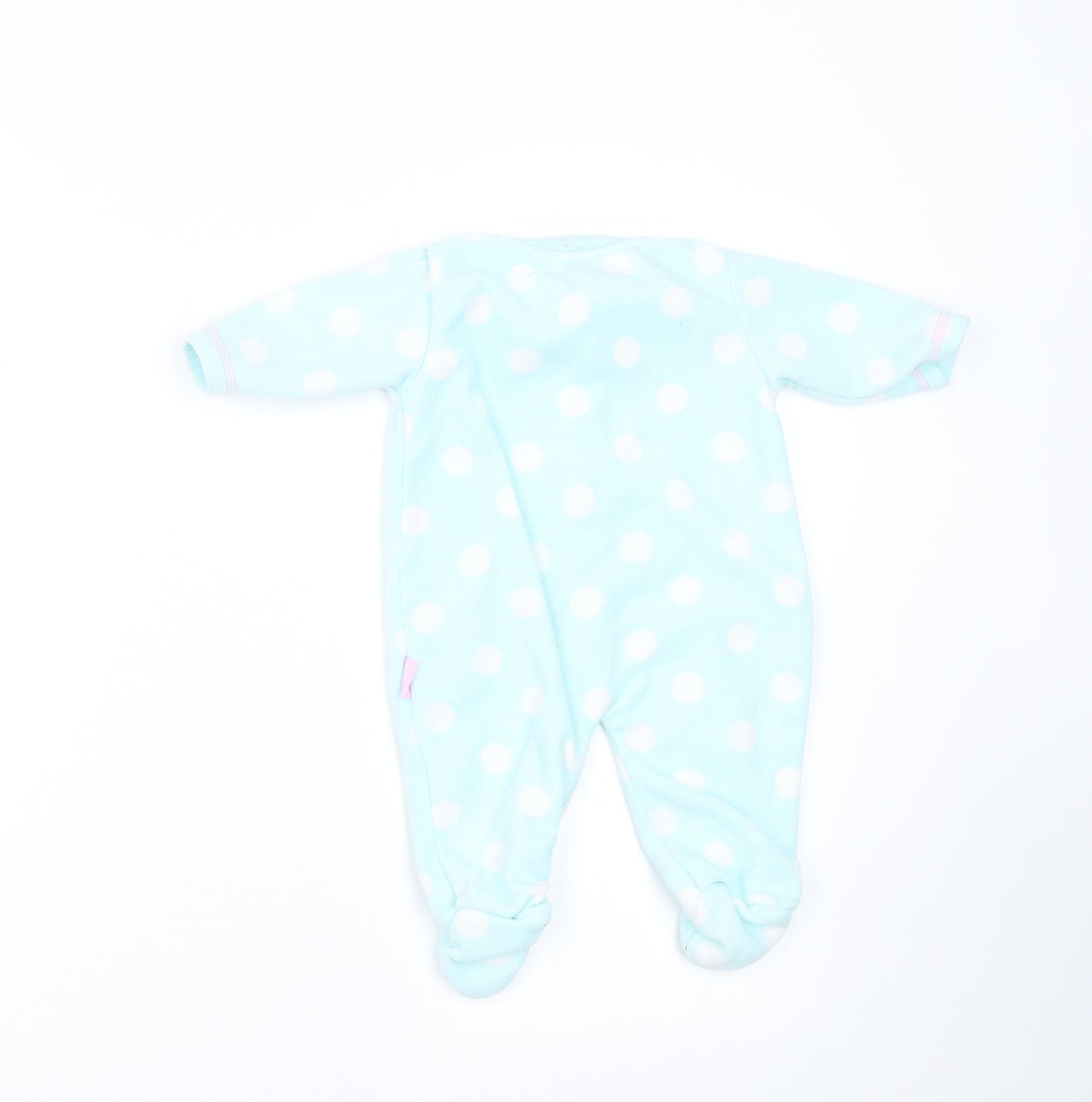George Girls Blue Polka Dot  Babygrow One-Piece Size 0-3 Months  - Aristocats Marie