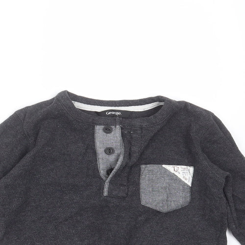 George Baby Grey   Basic T-Shirt Size 12-18 Months