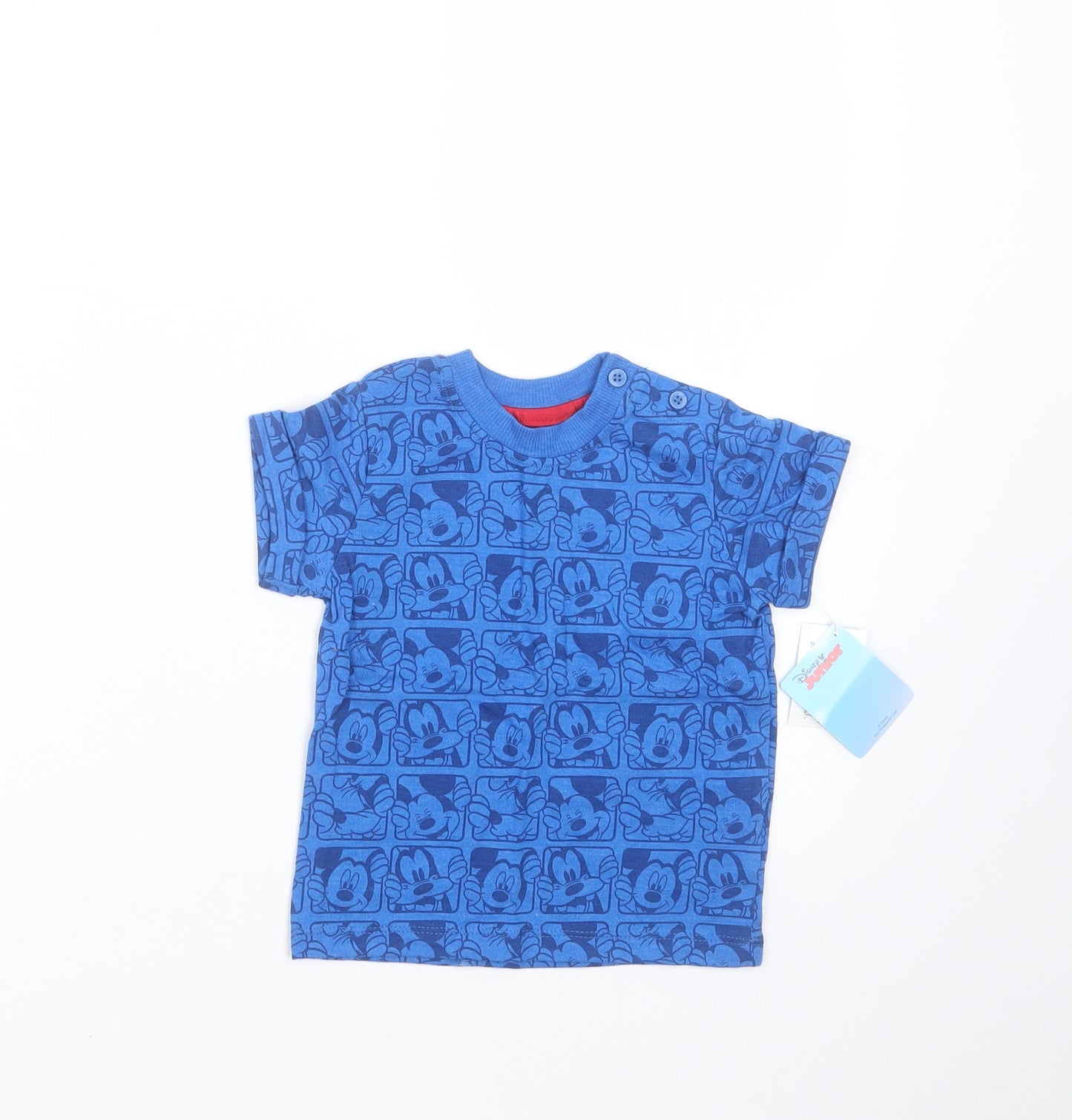 Disney Baby Blue   Basic T-Shirt Size 9-12 Months  - Disney Characters