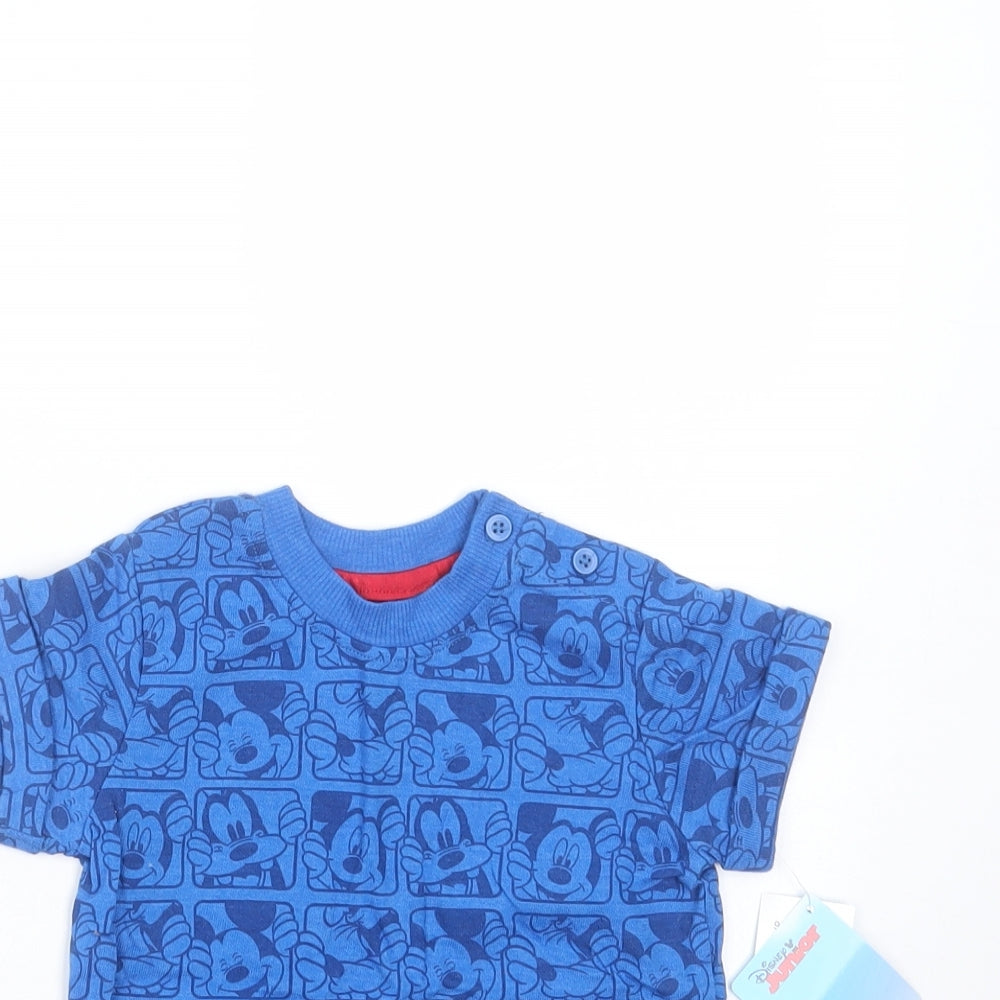 Disney Baby Blue   Basic T-Shirt Size 9-12 Months  - Disney Characters