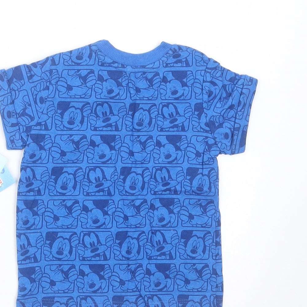 Disney Baby Blue   Basic T-Shirt Size 9-12 Months  - Disney Characters