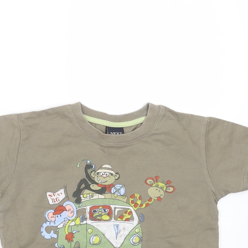 NEXT Baby Green   Basic T-Shirt Size 18-24 Months  - safari