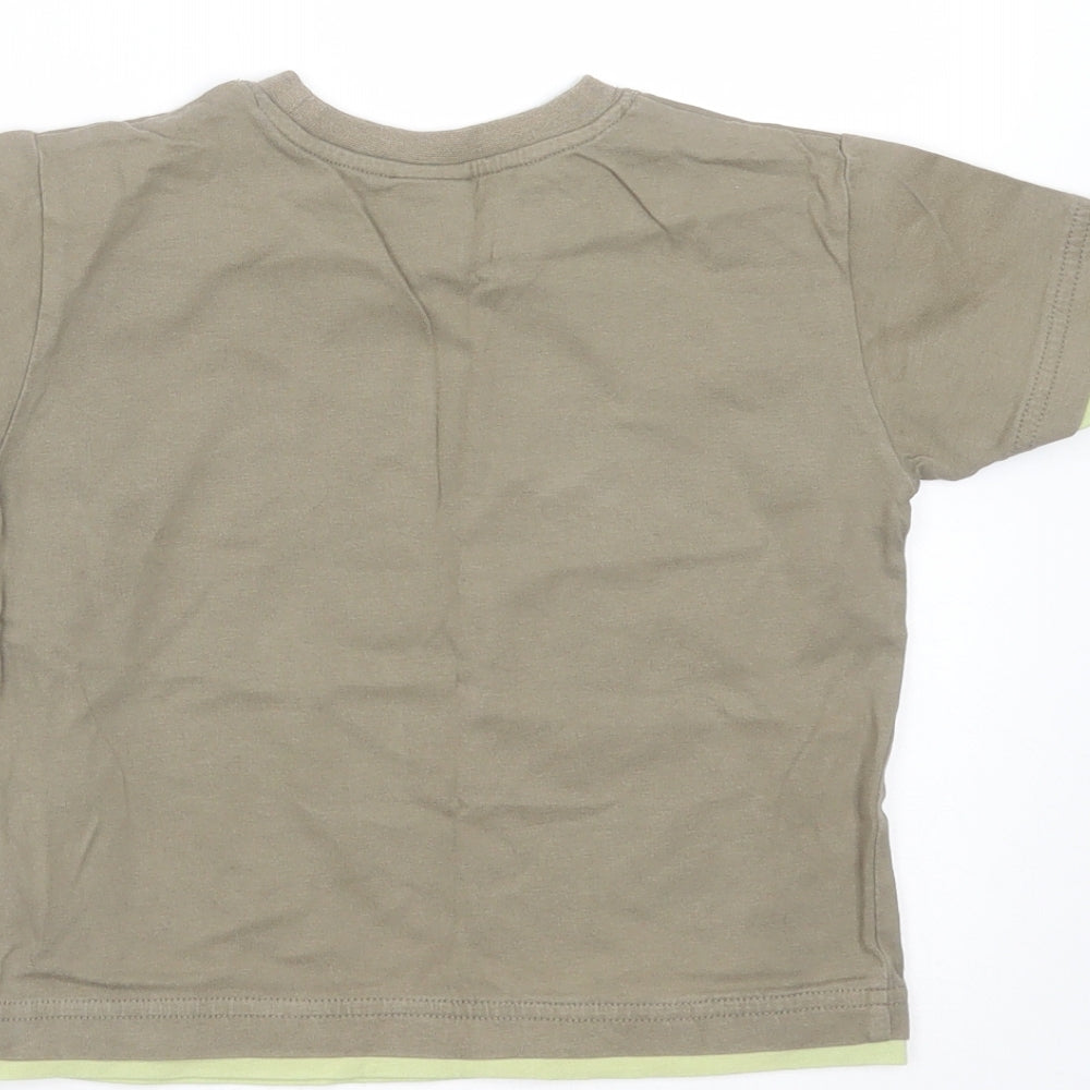 NEXT Baby Green   Basic T-Shirt Size 18-24 Months  - safari