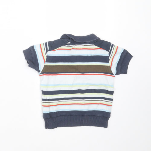NEXT Boys Blue Striped  Basic Polo Size 12-18 Months