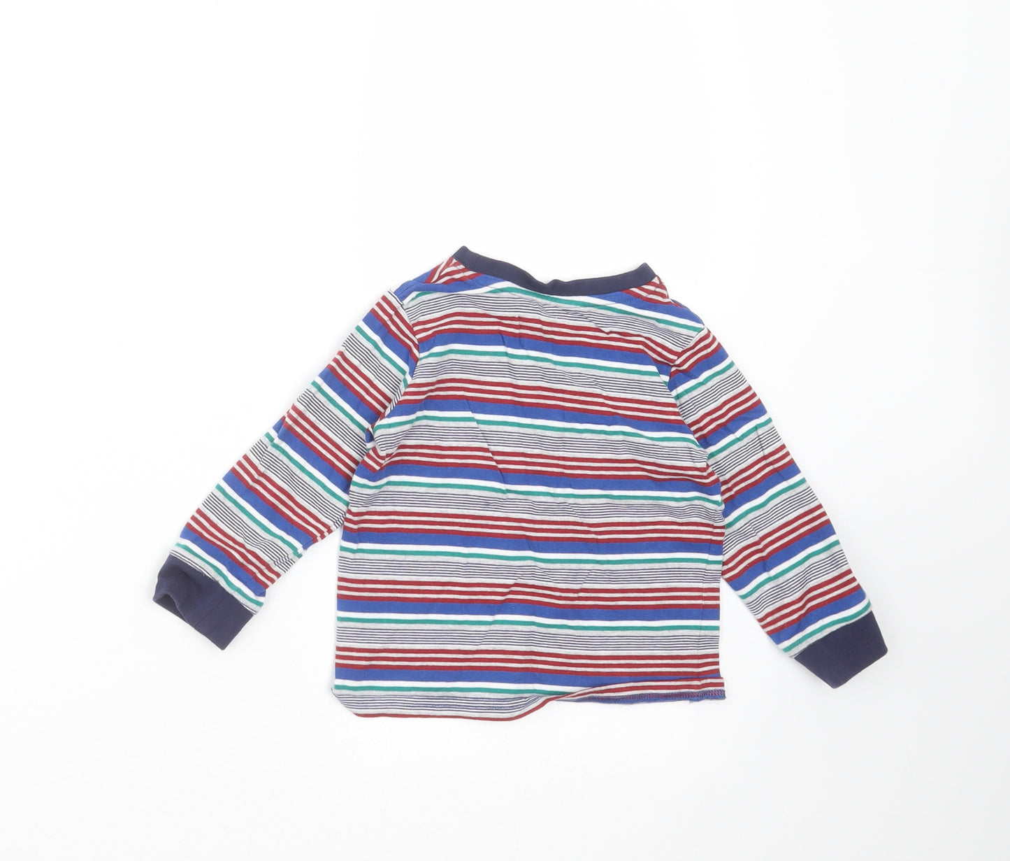 Matalan Boys Blue Striped  Basic T-Shirt Size 12-18 Months