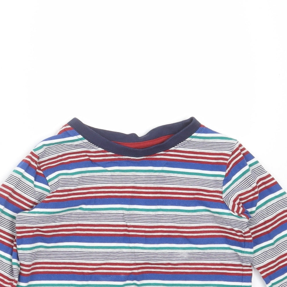 Matalan Boys Blue Striped  Basic T-Shirt Size 12-18 Months