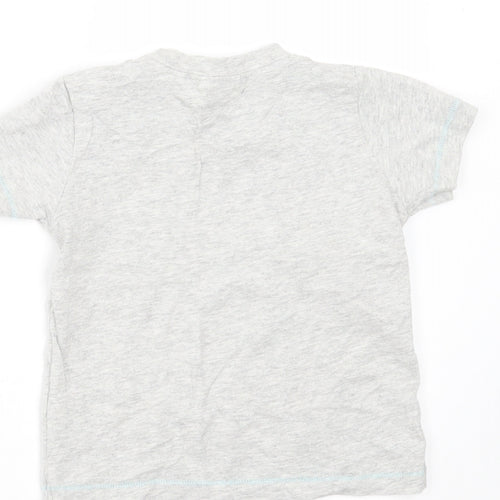 NEXT Baby Grey   Basic T-Shirt Size 9-12 Months  - dinsaur