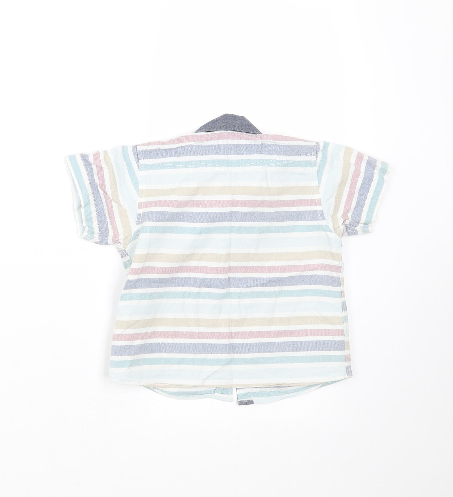 West Coast Boys Multicoloured Striped  Basic Button-Up Size 9-12 Months