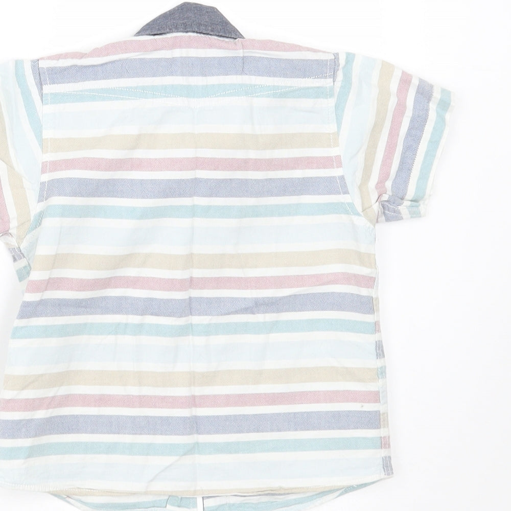 West Coast Boys Multicoloured Striped  Basic Button-Up Size 9-12 Months