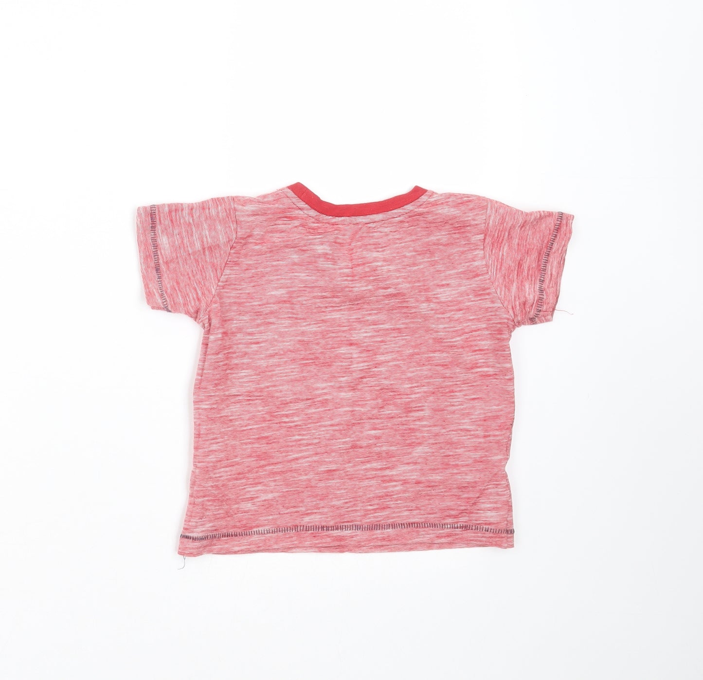 Matalan Boys Red Striped  Basic T-Shirt Size 9-12 Months  - the ladies love me