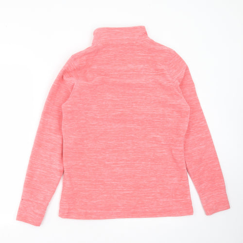 Weird Fish Womens Pink  Fleece Pullover Jumper Size 10