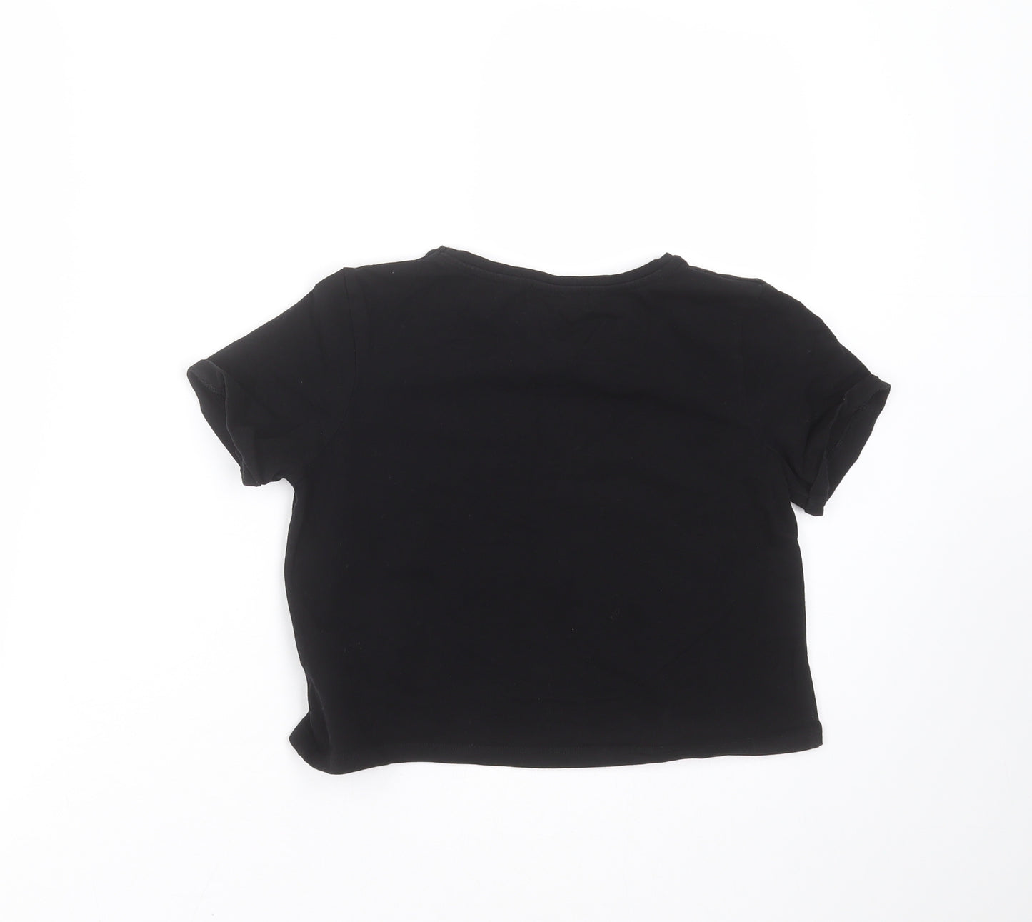 Lipsy Girls Black Solid  Top Pyjama Top Size 9-10 Years  - nap queen