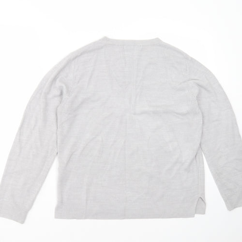 Marks and Spencer Womens Grey  Knit Pullover Jumper Size 14