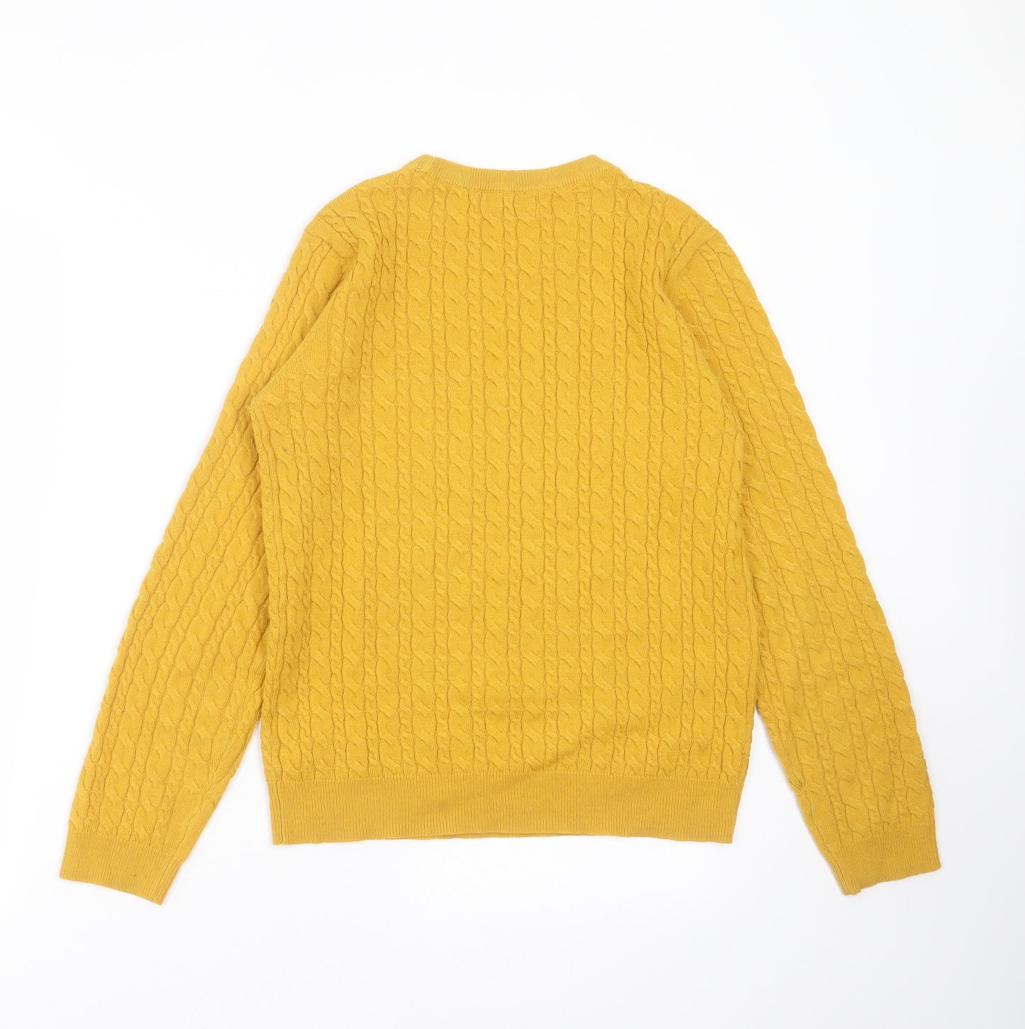 Papaya Womens Yellow  Knit Pullover Jumper Size 14