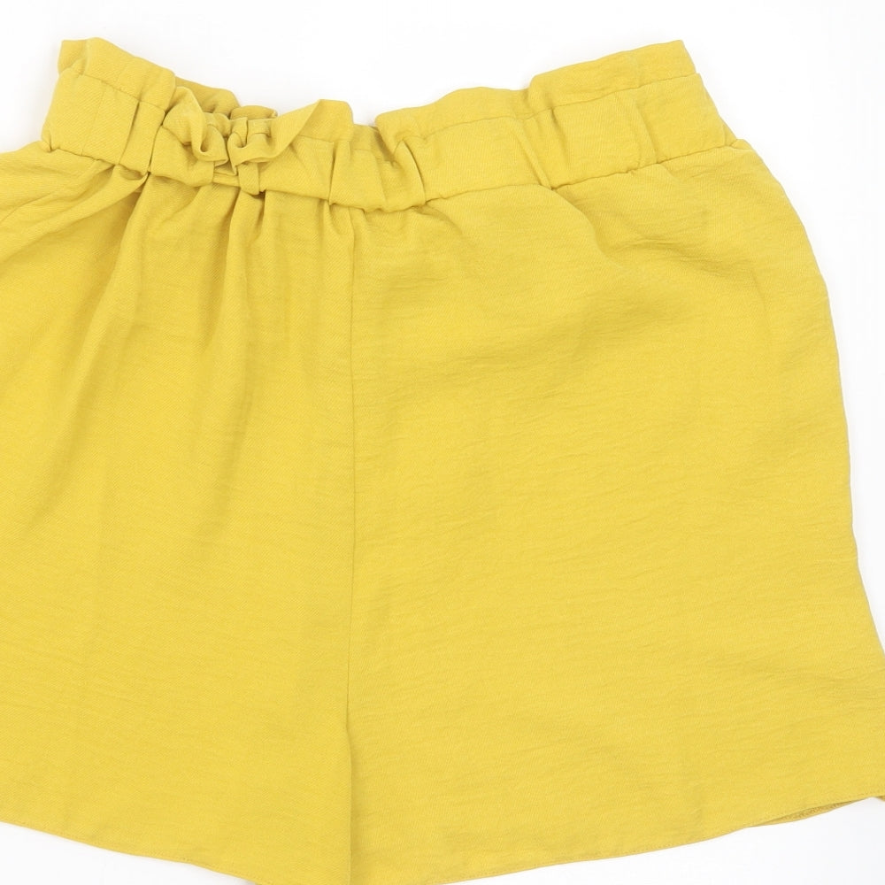 George Womens Yellow   Hot Pants Shorts Size 12