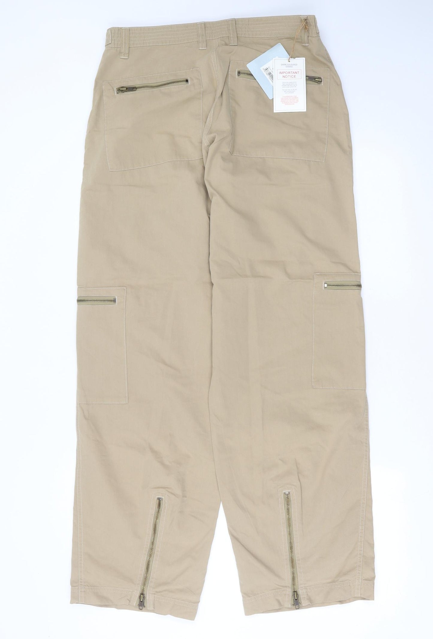 Lee Cooper Mens Beige   Cargo Trousers Size 34 in L34 in