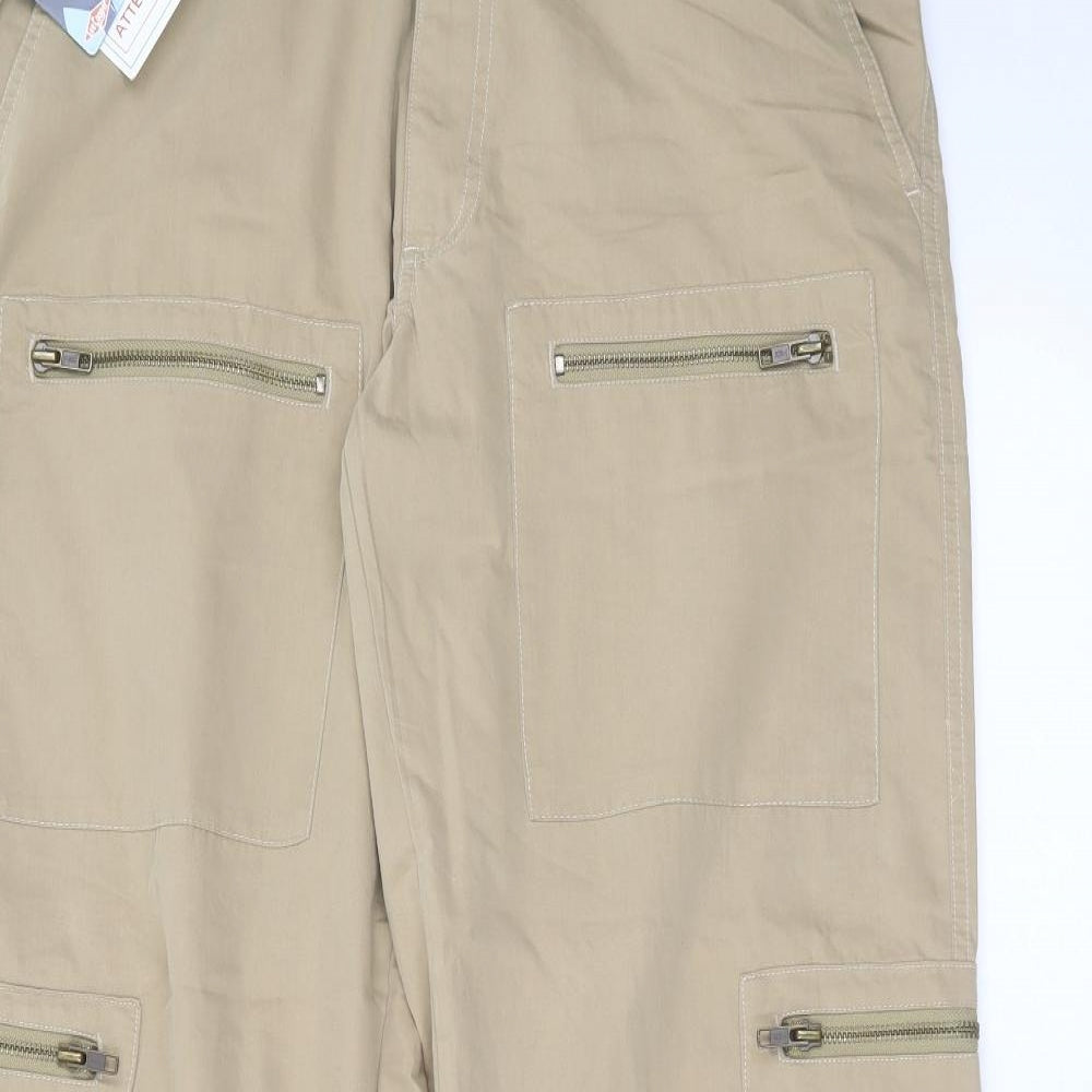 Lee Cooper Mens Beige   Cargo Trousers Size 34 in L34 in